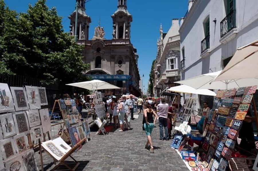 5hs Small Group City Tour of Buenos Aires with Street Food - San Telmo and the pull of old-street energy