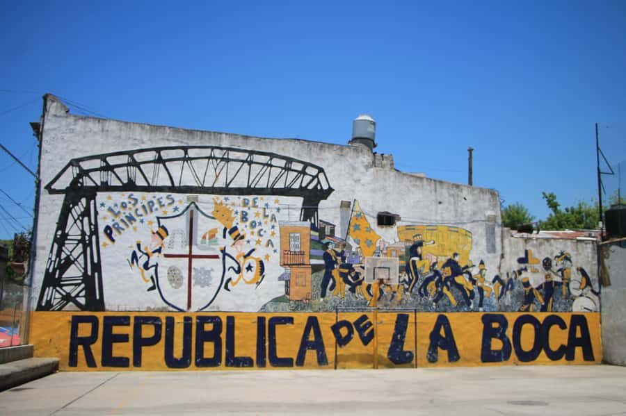 Boca tour: Tango, Soccer, Art and Immigration - Caminito: a pedestrian street where art and identity share the same wall