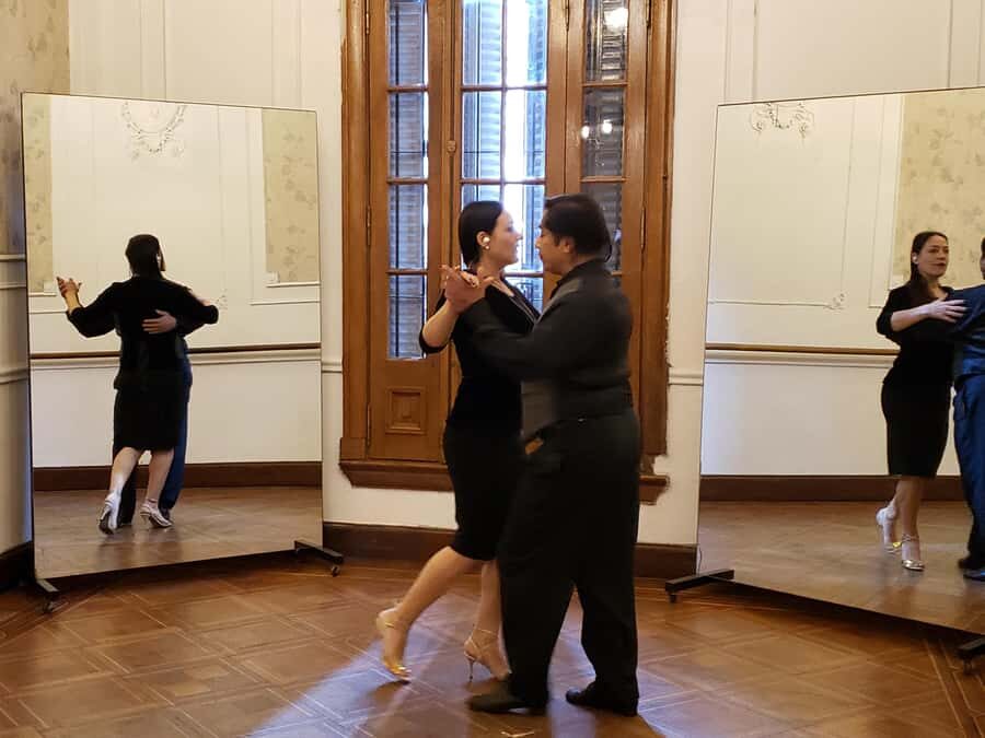 Tango Lesson in Buenos Aires with professional dancers - Special dance halls where tango practice actually makes sense